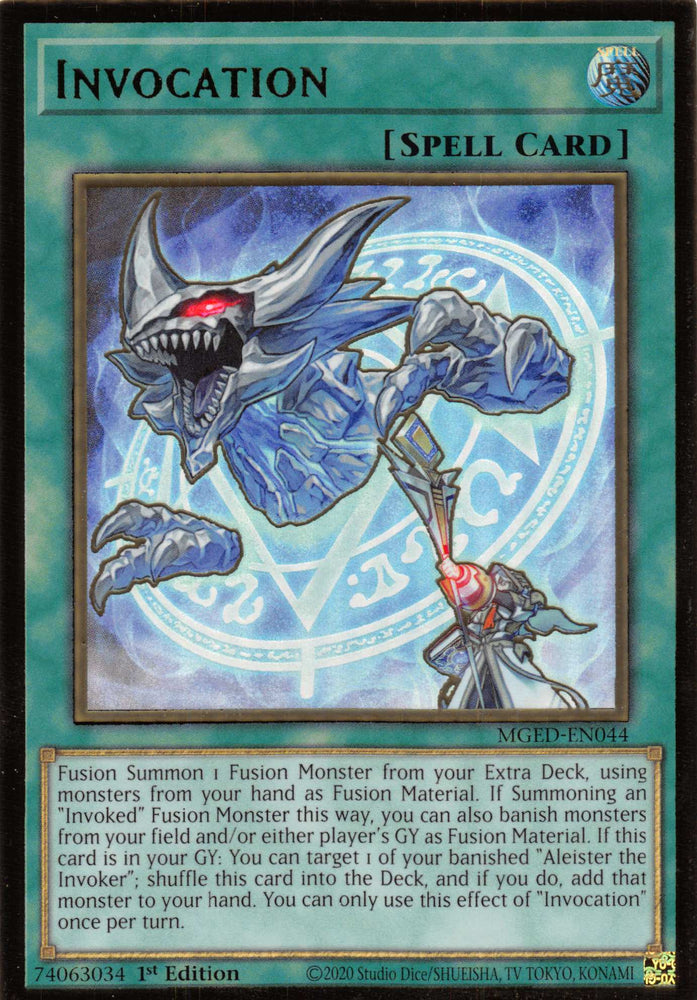 Invocation [MGED-EN044] Gold Rare - Card Brawlers | Quebec | Canada | Yu-Gi-Oh!