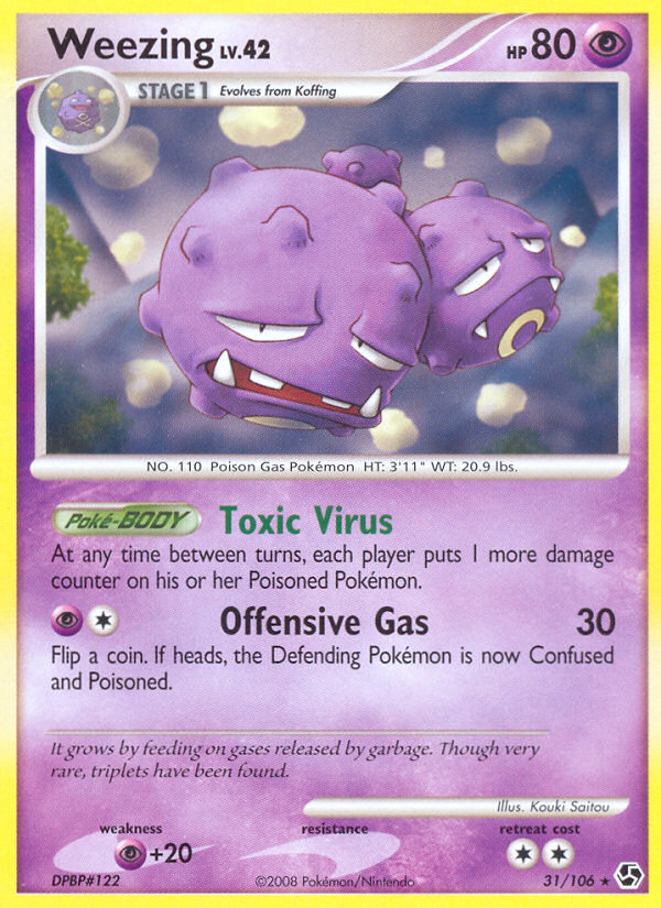 Weezing (31/106) [Diamond & Pearl: Great Encounters] - Card Brawlers | Quebec | Canada | Yu-Gi-Oh!