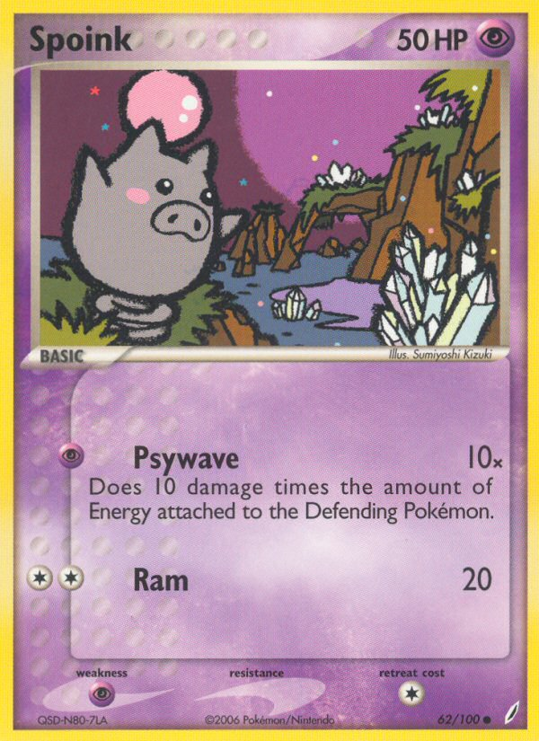 Spoink (62/100) [EX: Crystal Guardians] - Card Brawlers | Quebec | Canada | Yu-Gi-Oh!