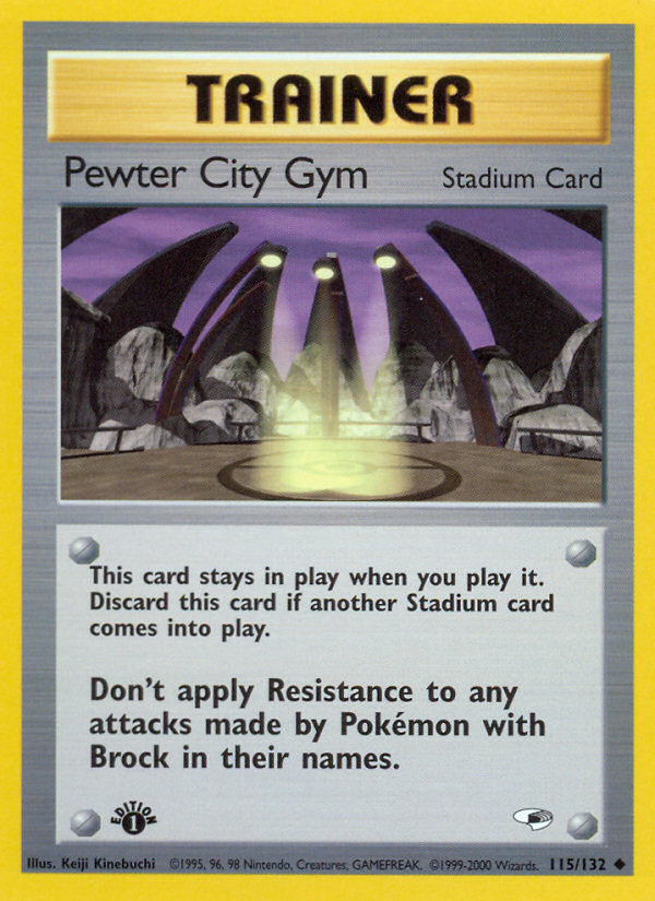 Pewter City Gym (115/132) [Gym Heroes 1st Edition] - Card Brawlers | Quebec | Canada | Yu-Gi-Oh!