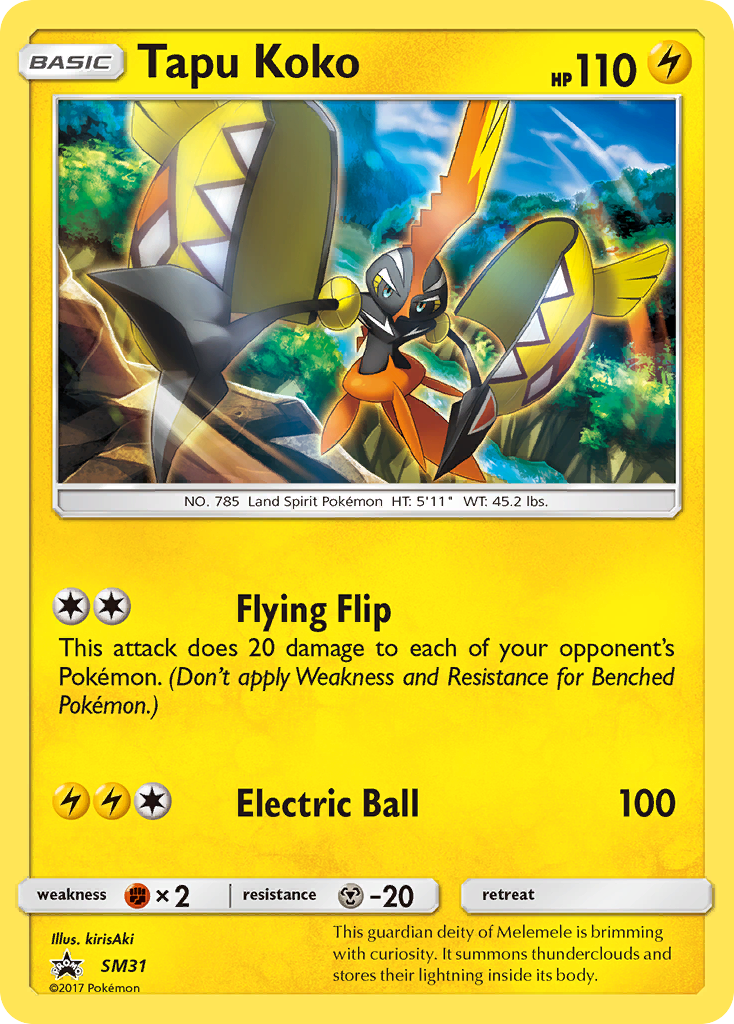 Tapu Koko (SM31) [Sun & Moon: Black Star Promos] - Card Brawlers | Quebec | Canada | Yu-Gi-Oh!