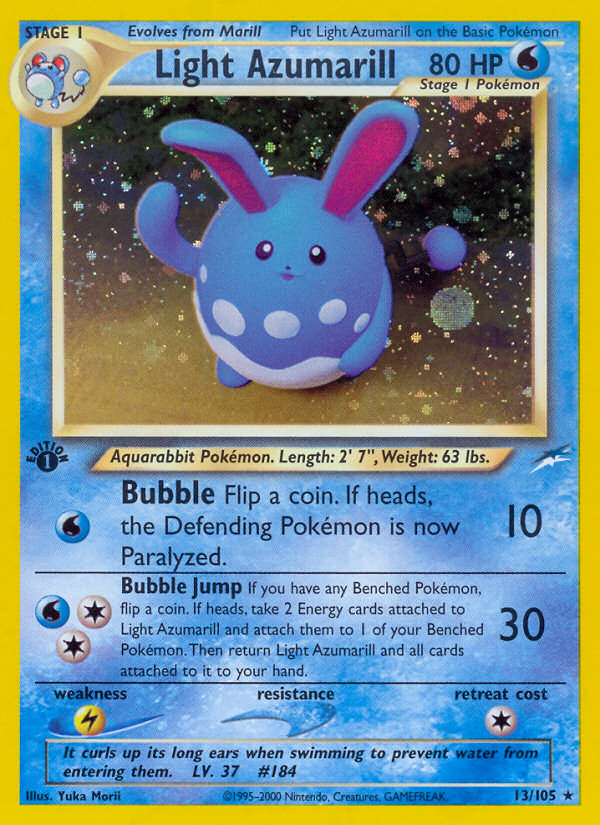 Light Azumarill (13/105) [Neo Destiny 1st Edition] - Card Brawlers | Quebec | Canada | Yu-Gi-Oh!