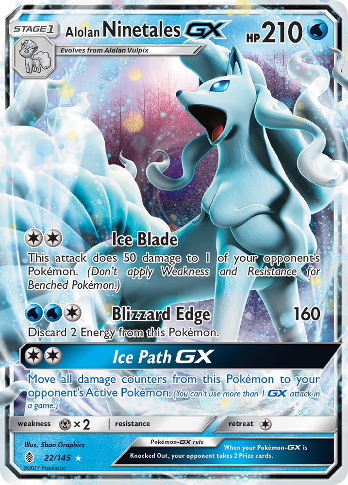 Alolan Ninetales GX (22/145) [Sun & Moon: Guardians Rising] - Card Brawlers | Quebec | Canada | Yu-Gi-Oh!