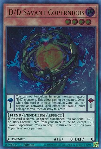 D/D Savant Copernicus [GFP2-EN076] Ultra Rare - Card Brawlers | Quebec | Canada | Yu-Gi-Oh!