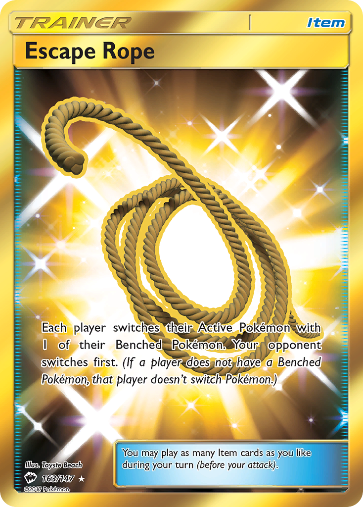 Escape Rope (163/147) [Sun & Moon: Burning Shadows] - Card Brawlers | Quebec | Canada | Yu-Gi-Oh!