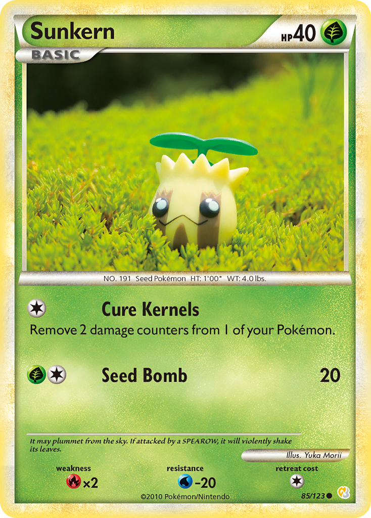 Sunkern (85/123) [HeartGold & SoulSilver: Base Set] - Card Brawlers | Quebec | Canada | Yu-Gi-Oh!